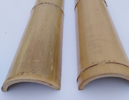 Straight Bamboo Tree Stakes Large Nature Raw Bamboo Poles For Decoration Length 300cm 0