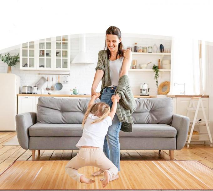 100% Natural Premium Bamboo Carpet Eco Friendly Sustainable Bamboo Mat 5