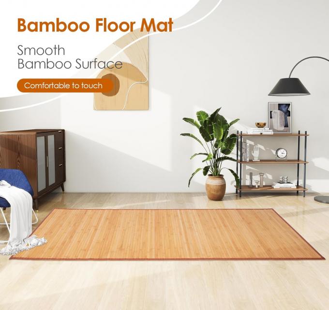 100% Natural Premium Bamboo Carpet Eco Friendly Sustainable Bamboo Mat 4