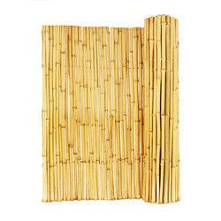 2x1.5m Bamboo Screen Wall With Frame Privacy Fence Panel For Garden Decoration