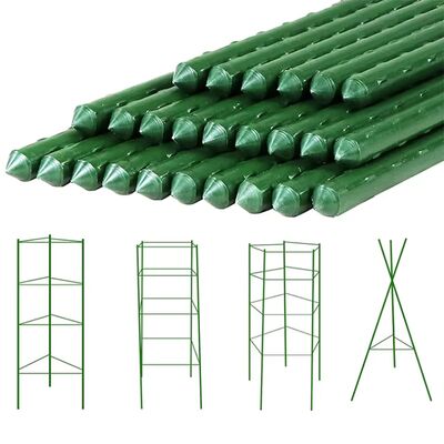 Dây kim loại bọc nhựa Dây vườn xanh để hỗ trợ cây trồng Cây leo núi Làng cảnh