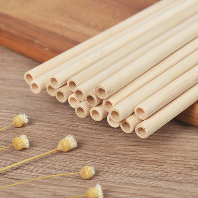 Thân thiện với môi trường Ống hút tre tái sử dụng cho bữa tiệc Trà cà phê Đồ uống 10cm 12cm