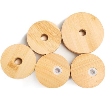 Bia có thể tương thích dùng lại nắp Bamboo Jar nắp với lỗ rơm