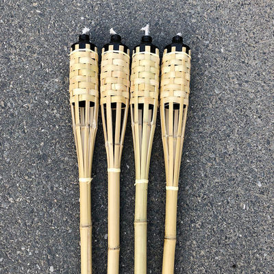 60cm 90cm 120cm 150cm Natural Woven Bamboo Lantern Oil Torch