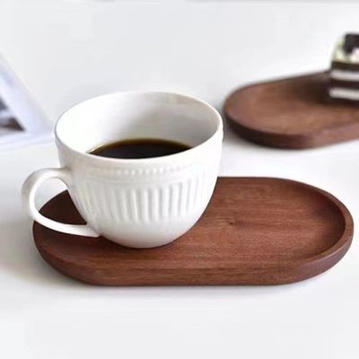 9cm Bamboo Plant Saucer Anti Scratch Table Mat For Succulent Plant Pots