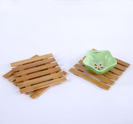 Đế lót ly tre trống xốp nhỏ cho khay chậu cây mọng nước 3,2 inch