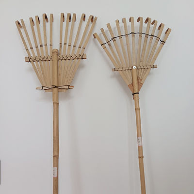 Light Weight Bamboo Gress Rake Garden Lawn Quick Assemble Leaf Rake 32cm