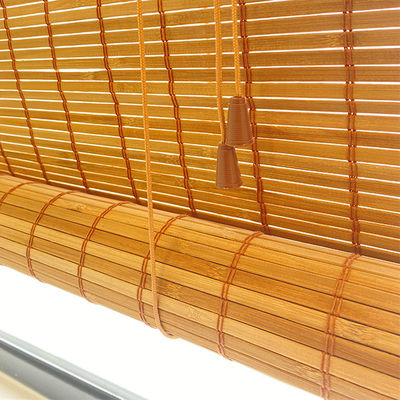 Bóng tre cuộn tự nhiên 1,8m cho Windows Rèm cửa La Mã đầy màu sắc Lọc ánh sáng