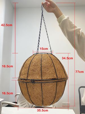 Khung kim loại Tre Coco Liner Chậu hoa Vườn ngoài trời Đường kính 27cm