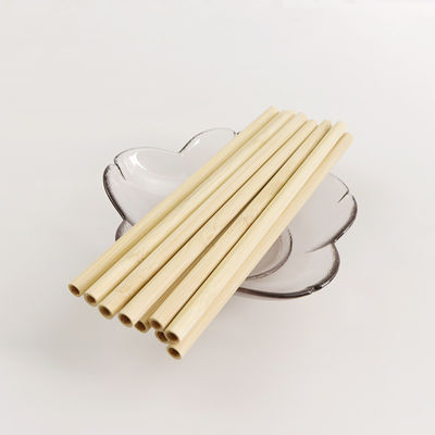 Natural Bamboo Raw Material Organic Fiber Straw With Cleaner 19cm