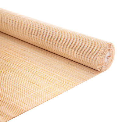 Vật liệu thô bambus tự nhiên French Windows Bamboo Roller Blinds Sunproof