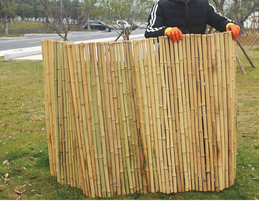 Eco Friendly Garden Border Fence 180cm 240cm Bamboo Fence Panels Garden Border