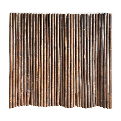 Natural 180cm 240cm Black Bamboo Fence For Garden Decoration Fencing Wall