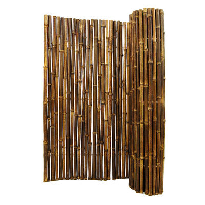 Natural 180cm 240cm Black Bamboo Fence For Garden Decoration Fencing Wall