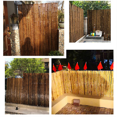Natural Handmade 1.5x1.5m Decorative Bamboo Fence Backyard Rolling Fencing