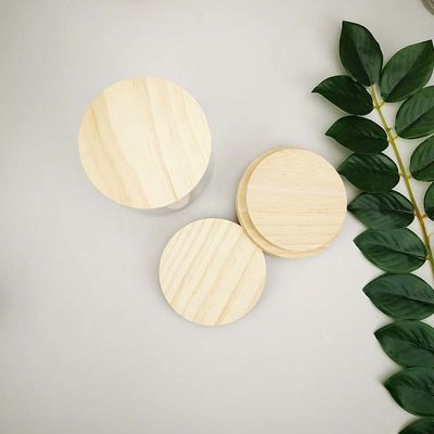 Canninng Leakproof Cover Bamboo Jar Lids With Hole Straw Bottle Caps Kitchen Lids