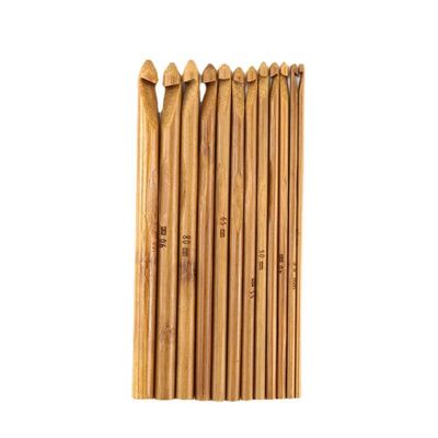 Weave Yarn Craft Bamboo Circular Knitting Needles Carbonized Bamboo Handle Crochet Hooks
