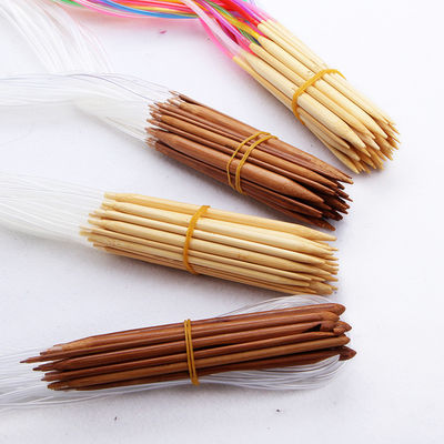 Transparent Tube Bamboo Circular Knitting Needles Double Pointed Crochet Needles Kits
