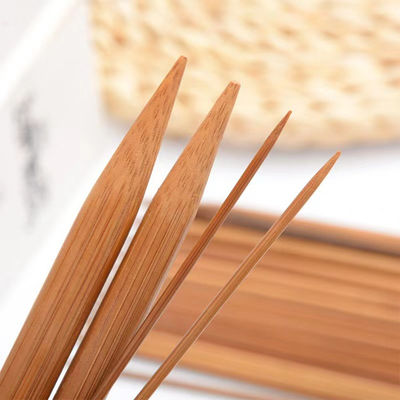 12 chiếc kim đan tròn bằng tre Bộ móc tre