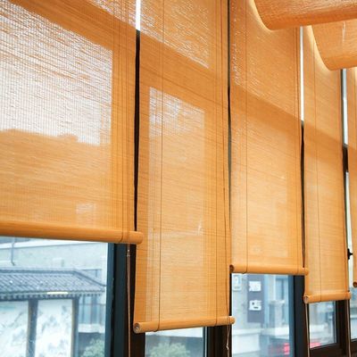 Rèm cuốn bằng tre dài 1,8m Trang trí nội thất Cửa sổ tre cuộn lên Cửa chớp chống nắng La Mã