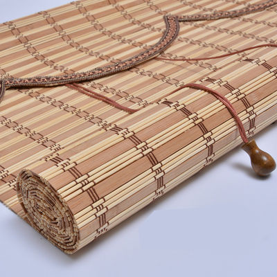 2m Outdoor Bamboo Roller Blinds Roll Up Shades Eco Friendly Sun Proof