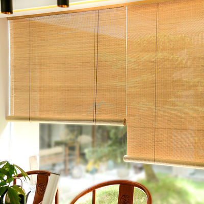 Môi trường Xanh Bamboo Roller Shades Manual Pergola Bamboo Blinds 60 X 180cm