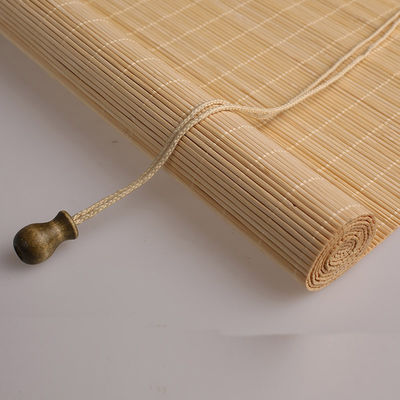Customized Wooden Shades Bamboo Roller Blind Sunscreen 180*180cm For Home