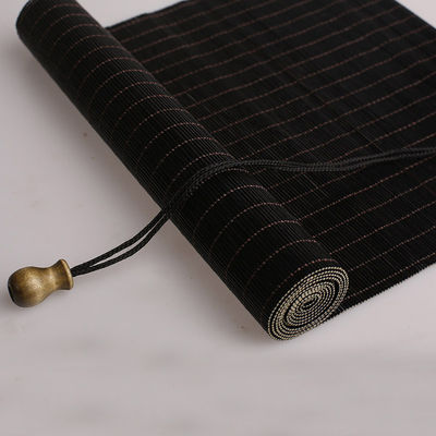 Hand Made 1.5m Height Natural Bamboo Roller Blinds Shade Solar Control Decoration