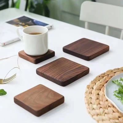 9cm Bamboo Plant Saucer Anti Scratch Table Mat For Succulent Plant Pots