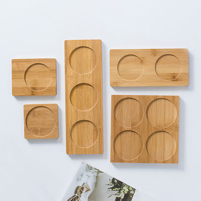 Bamboo Plant Saucer Blank Bamboo Coasters For 3.2 Inch Plant Pots Succulent Plants