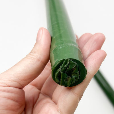 Plastic Coated Bamboo Poles Hand-made Green Black Coated Bamboo Stakes