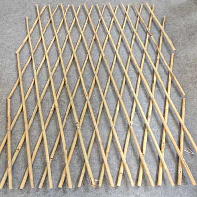 Natural Bamboo Expandable Garden Trellis & Fence for Outdoor Garden