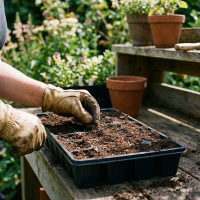 Plastic Seedling Tray, Nursery Germination Tray for Plants & Seed Starting