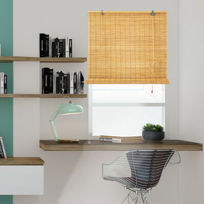 Natural Bamboo Roll Up Blinds Custom Sizes for Window Shades Outdoor Patio Sunscreen Curtains